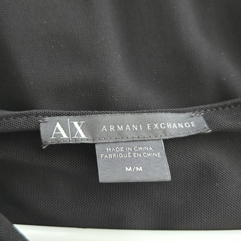 Armani Exchange Elegant Black Blouse